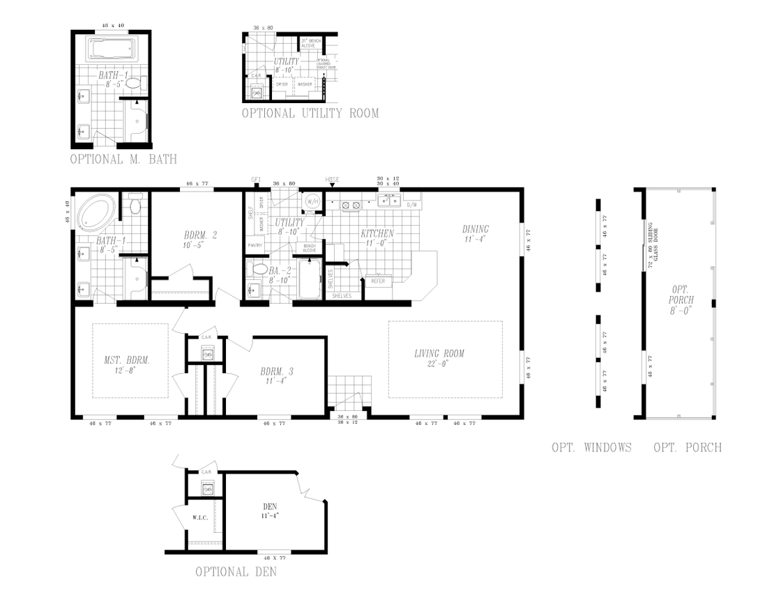 The 9590S BLACKMORE Floor Plan