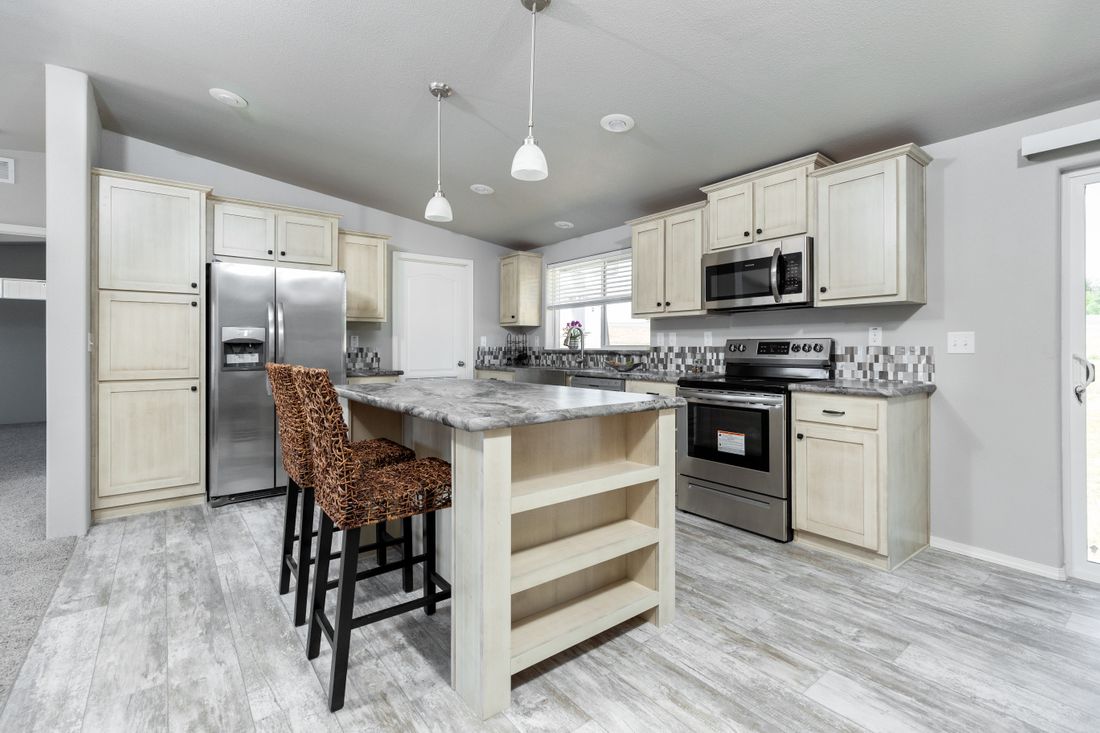 The 2860 MARLETTE SPECIAL Kitchen. This Manufactured Mobile Home features 3 bedrooms and 2 baths.