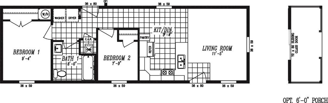 The 1548A CANYON Floor Plan