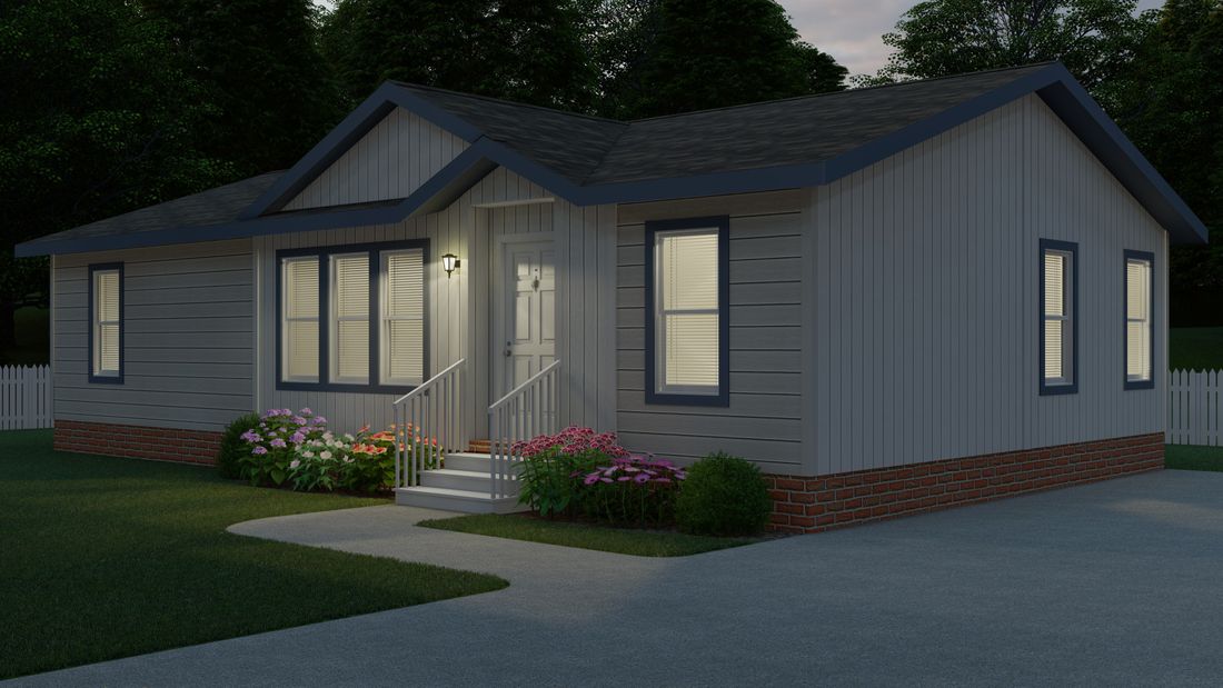 The 2848 A SUMMIT Exterior. This Manufactured Mobile Home features 3 bedrooms and 2 baths.