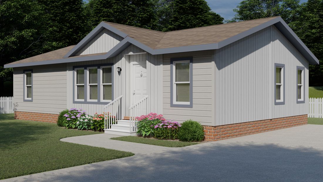 The 2848 A SUMMIT Exterior. This Manufactured Mobile Home features 3 bedrooms and 2 baths.