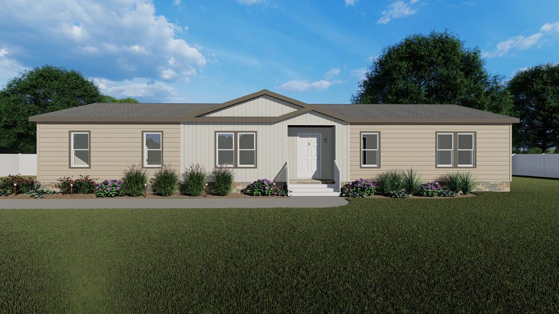 The 2868 B SUMMIT Exterior. This Manufactured Mobile Home features 3 bedrooms and 2 baths.
