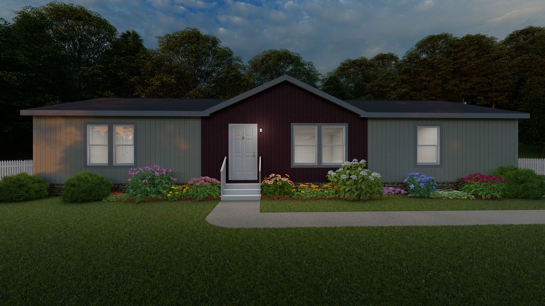The 2860 A SUMMIT Exterior. This Manufactured Mobile Home features 3 bedrooms and 2 baths.