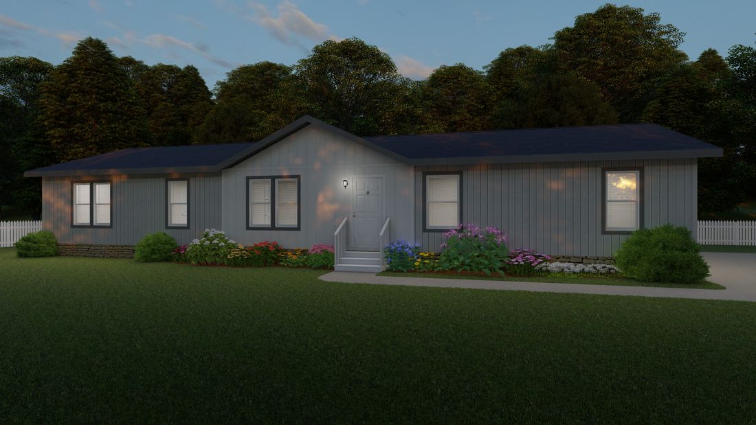 The 2868 A SUMMIT Exterior. This Manufactured Mobile Home features 4 bedrooms and 2 baths.