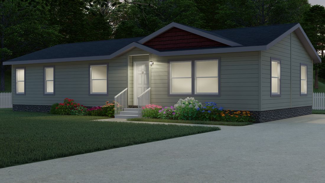 The 2852 A SUMMIT Exterior. This Manufactured Mobile Home features 3 bedrooms and 2 baths.