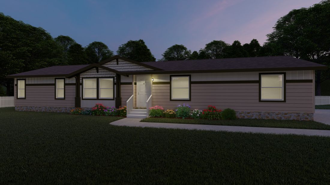 The 2870 A SUMMIT Exterior. This Manufactured Mobile Home features 3 bedrooms and 2 baths.