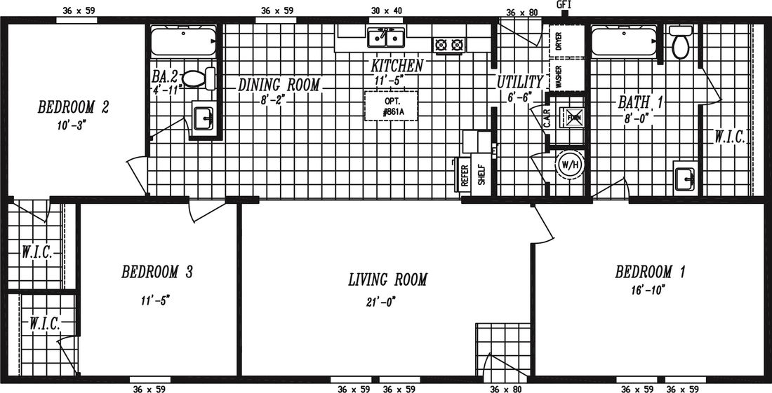 The 2856A CANYON Floor Plan