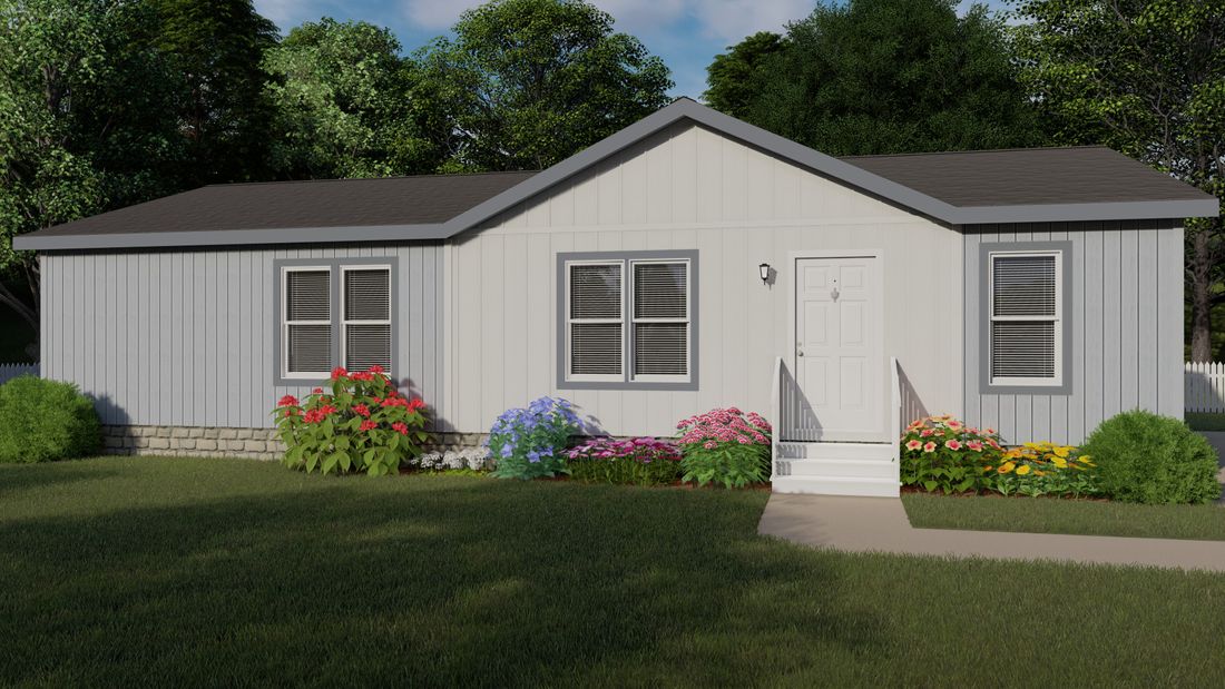 The 2848-D CANYON Exterior. This Manufactured Mobile Home features 3 bedrooms and 2 baths.