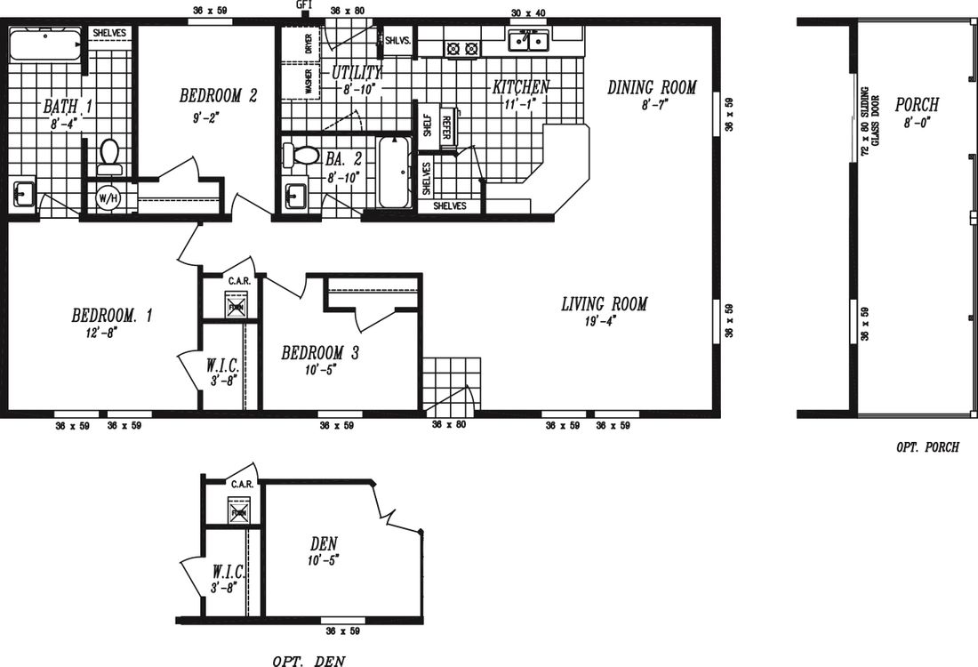 The 2848C CANYON VIEW Floor Plan