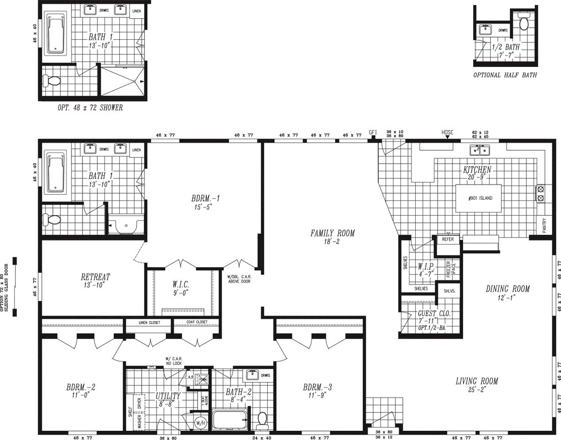 The 4070 A SUMMIT Floor Plan