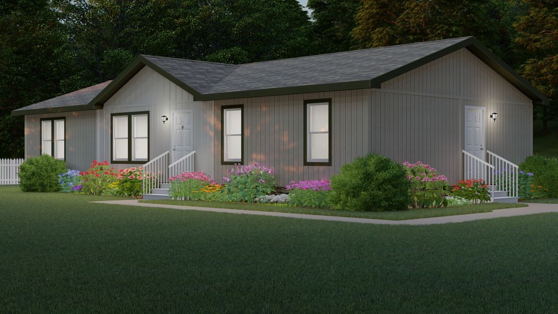 The 2856 A SUMMIT Exterior. This Manufactured Mobile Home features 3 bedrooms and 2 baths.